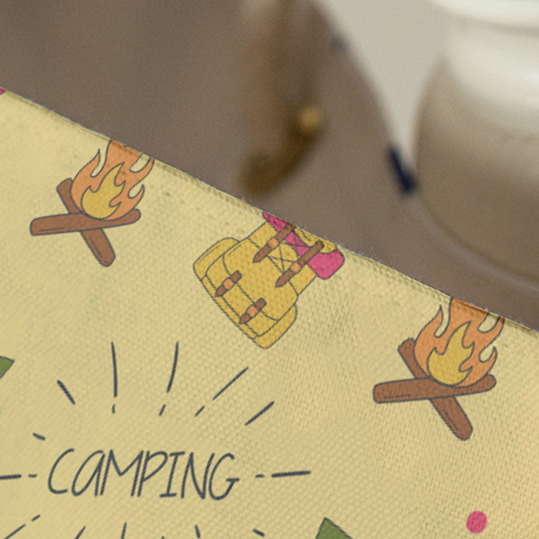 Summer Camping Large Rope Tote - Close Up View