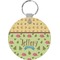 Summer Camping Round Keychain (Personalized)
