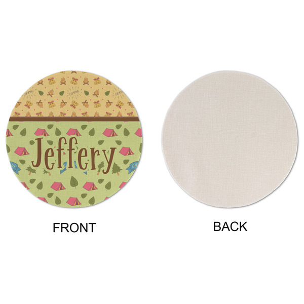 Summer Camping Round Linen Placemats - APPROVAL (single sided)
