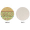 Summer Camping Round Linen Placemats - APPROVAL (single sided)