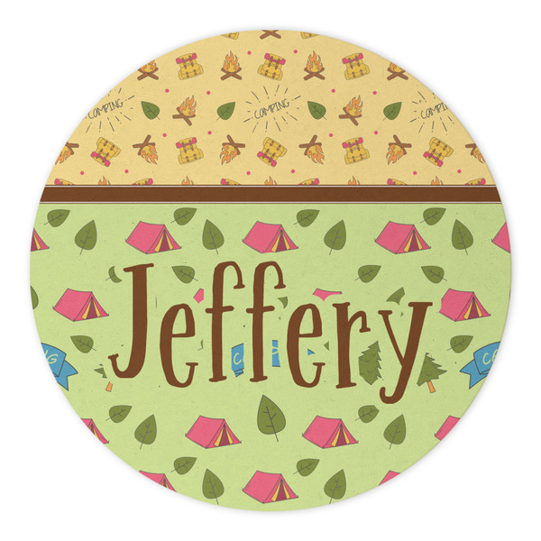 Summer Camping Round Paper Coaster - Approval
