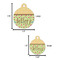 Summer Camping Round Pet ID Tag - Large - Comparison Scale
