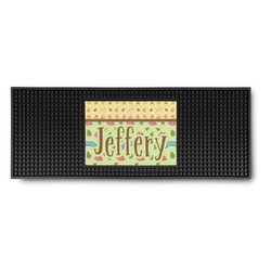 Summer Camping Rubber Bar Mat (Personalized)