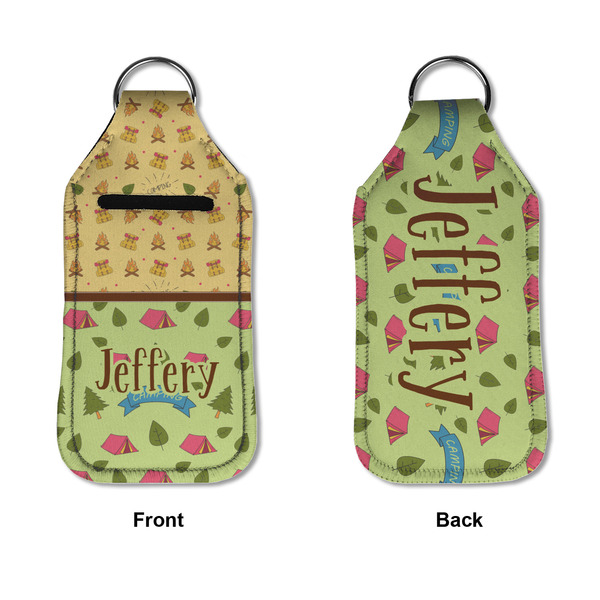 Summer Camping Sanitizer Holder Keychain - Large APPROVAL (Flat)