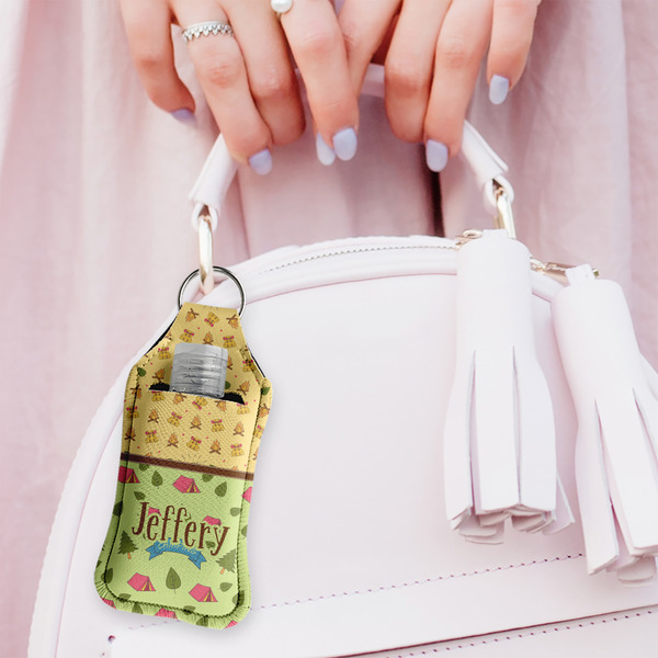 Summer Camping Sanitizer Holder Keychain - Large (LIFESTYLE)