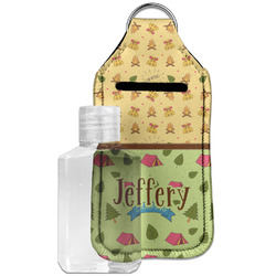 Summer Camping Hand Sanitizer & Keychain Holder - Large (Personalized)