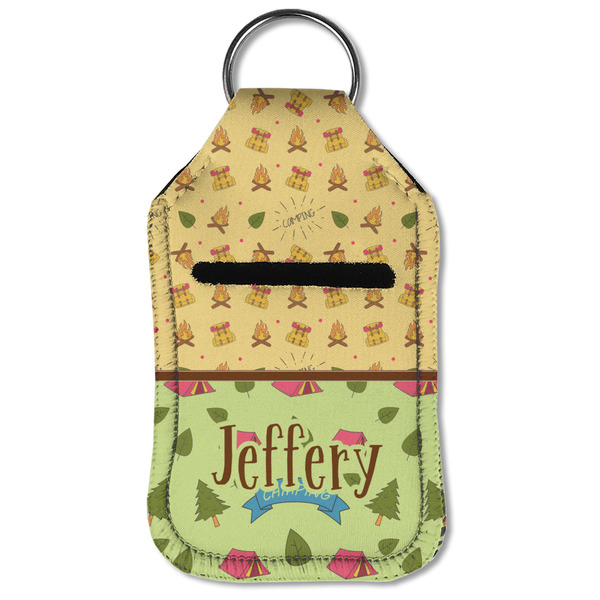 Summer Camping Sanitizer Holder Keychain - Small (Front Flat)