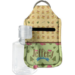 Summer Camping Hand Sanitizer & Keychain Holder - Small (Personalized)