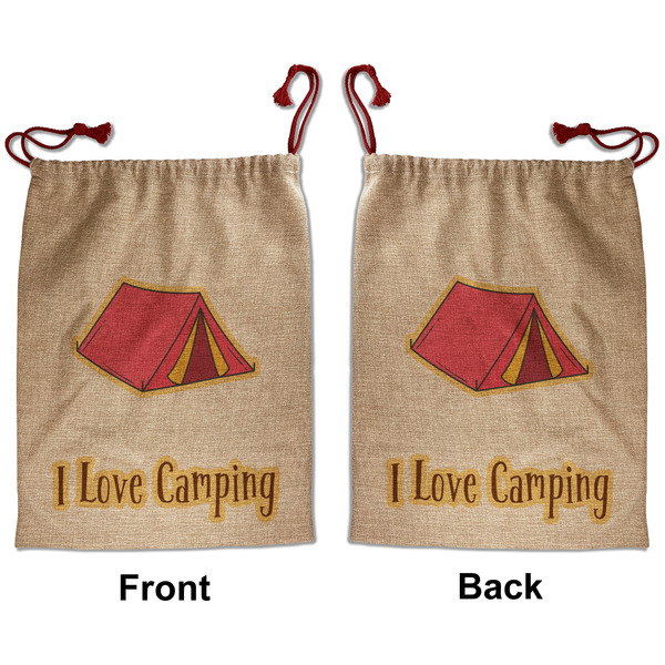 Custom Summer Camping Santa Sack - Front & Back (Personalized)