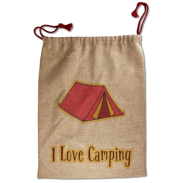 Custom Summer Camping Santa Sack - Front (Personalized)