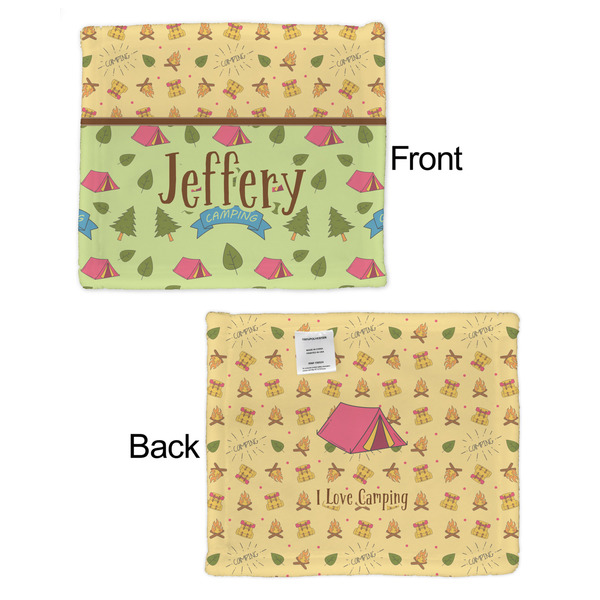 Summer Camping Security Blanket - Front & Back View