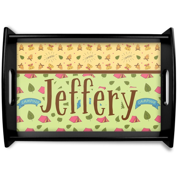 Custom Summer Camping Wooden Tray (Personalized)