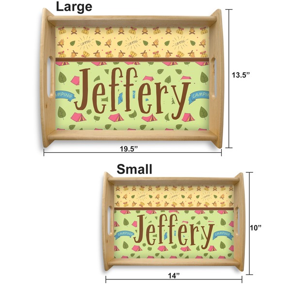 Summer Camping Serving Tray Wood Sizes