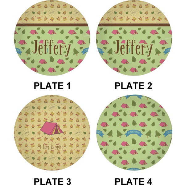 Summer Camping Set of Appetizer / Dessert Plates (Approval)