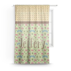 Summer Camping Sheer Curtain (Personalized)