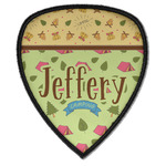 Summer Camping Iron on Shield Patch A w/ Name or Text