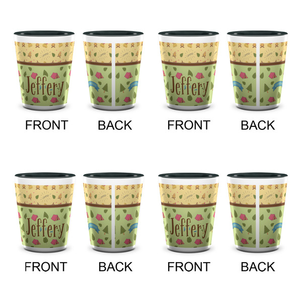 Summer Camping Shot Glassess - Two Tone - Set of 4 - APPROVAL