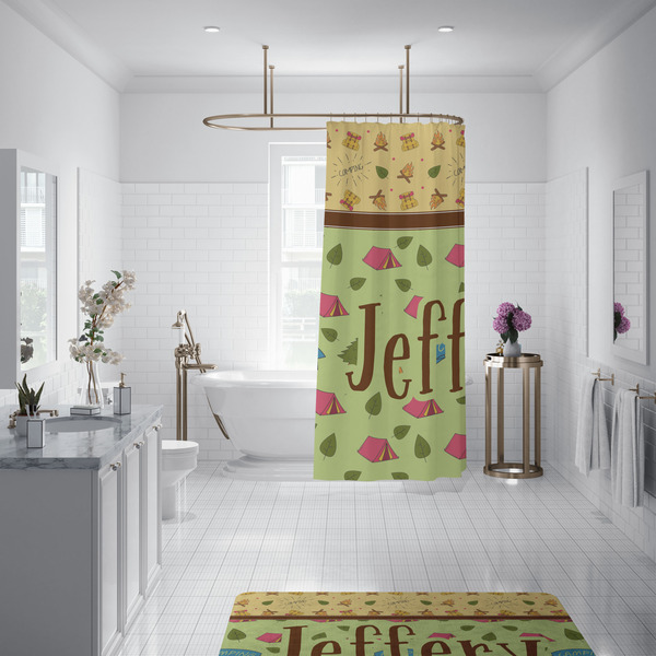 Summer Camping Shower Curtain - 70"x83"