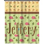 Summer Camping Extra Long Shower Curtain - 70"x84" (Personalized)