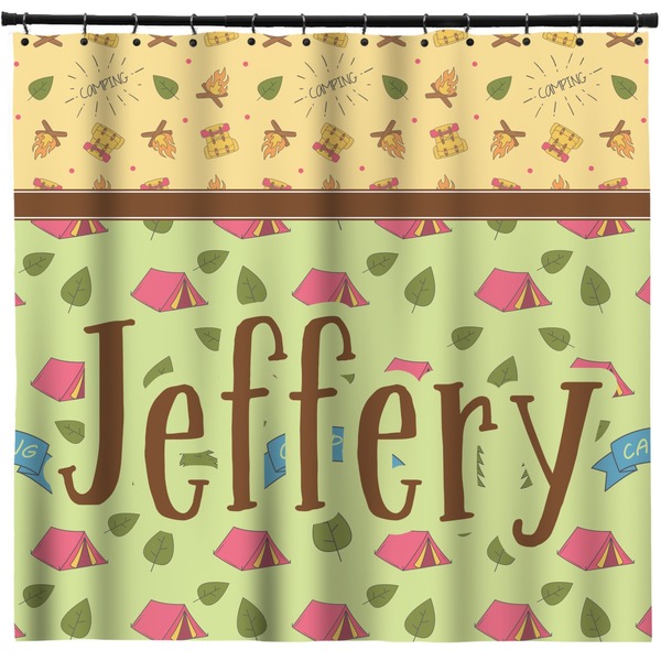 Custom Summer Camping Shower Curtain - Custom Size (Personalized)