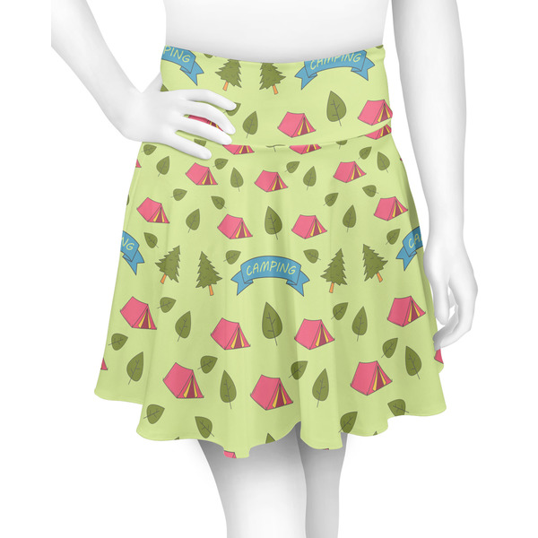 Custom Summer Camping Skater Skirt - X Small