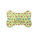 Summer Camping Bone Shaped Dog Food Mat (Small) (Personalized)