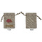 Summer Camping Small Burlap Gift Bag - Front Approval