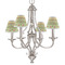 Summer Camping Small Chandelier Shade - LIFESTYLE (on chandelier)
