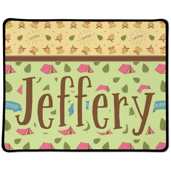 Custom Summer Camping Large Gaming Mouse Pad - 12.5" x 10" (Personalized)