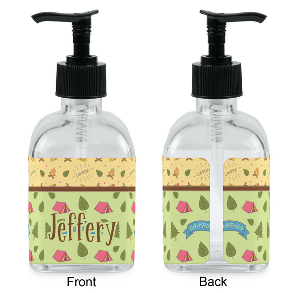 Summer Camping Glass Soap/Lotion Dispenser - Approval