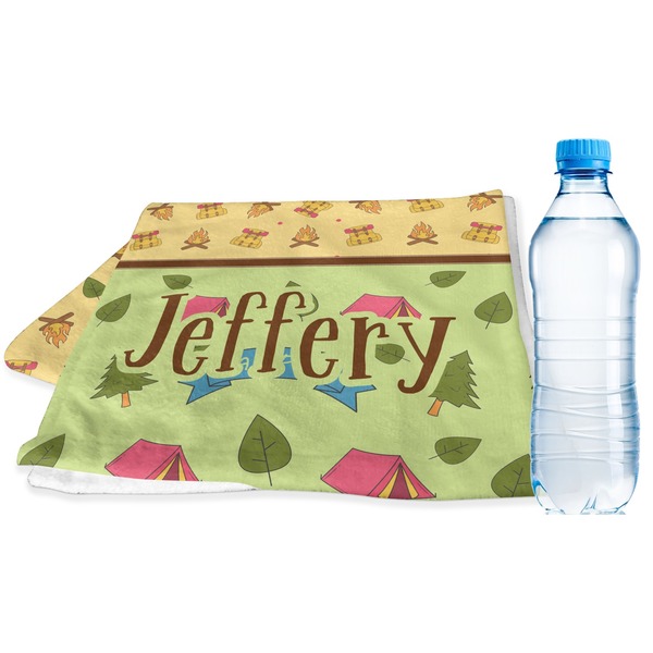 Custom Summer Camping Sports & Fitness Towel (Personalized)