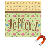 Summer Camping Square Car Magnet - 10" (Personalized)