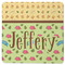 Summer Camping Square Rubber Backed Coaster (Personalized)