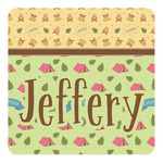 Summer Camping Square Decal - Small (Personalized)