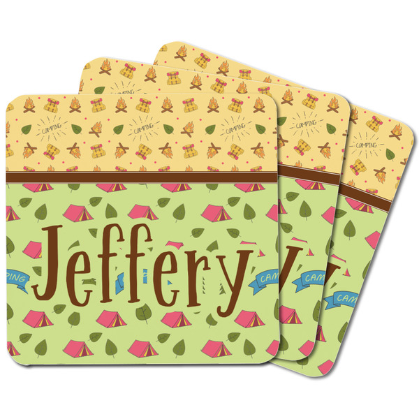 Summer Camping Square Fridge Magnet - MAIN