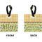 Summer Camping Square Luggage Tag (Front + Back)