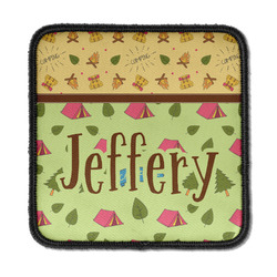 Summer Camping Iron On Square Patch w/ Name or Text