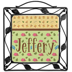 Summer Camping Square Trivet (Personalized)