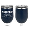 Summer Camping Stainless Wine Tumblers - Navy - Single Sided - Approval