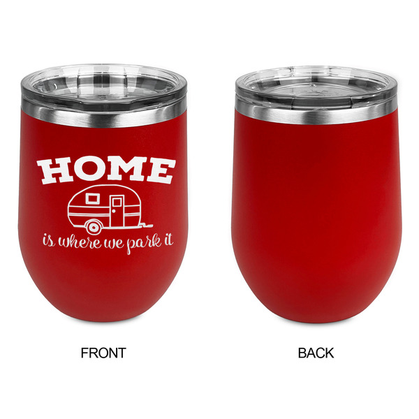 Summer Camping Stainless Wine Tumblers - Red - Single Sided - Approval