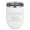 Summer Camping Stainless Wine Tumblers - White - Single Sided - Front