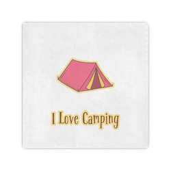 Summer Camping Standard Cocktail Napkins (Personalized)
