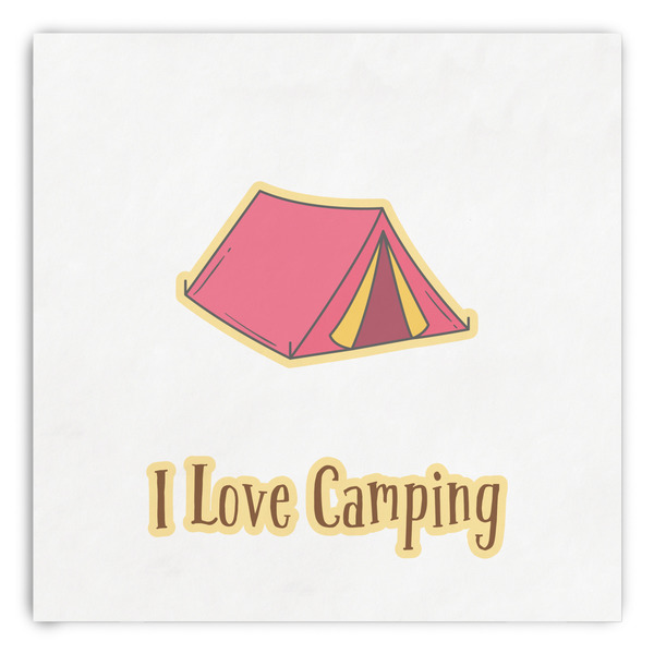 Custom Summer Camping Paper Dinner Napkins (Personalized)