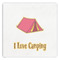 Summer Camping Paper Dinner Napkin - Front View