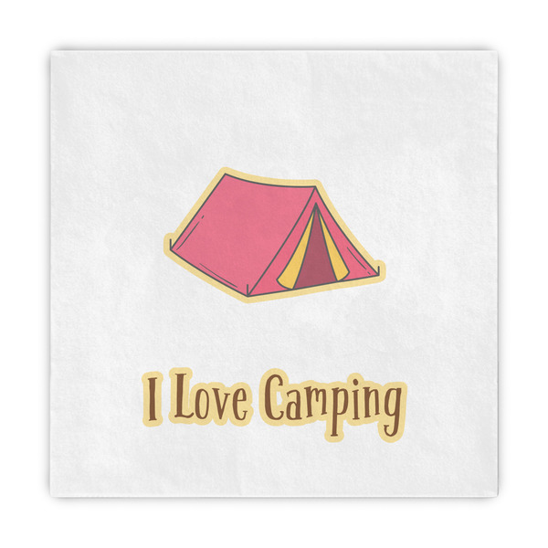 Custom Summer Camping Decorative Paper Napkins (Personalized)