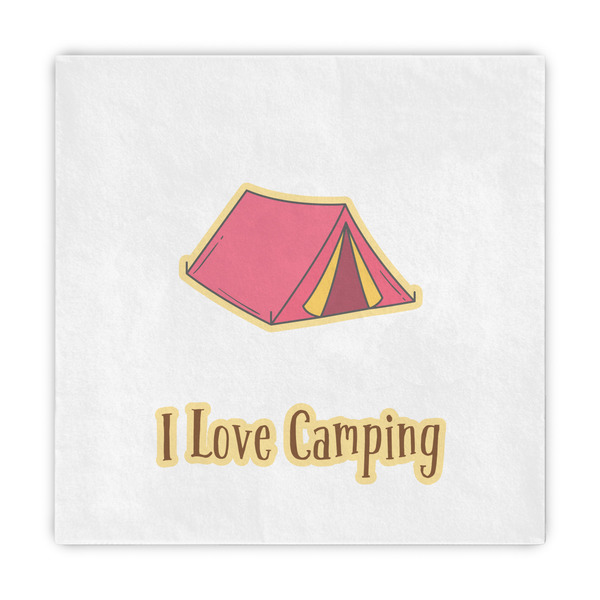 Custom Summer Camping Standard Decorative Napkins (Personalized)