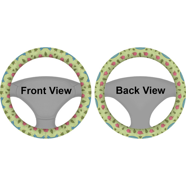 Summer Camping Steering Wheel Cover- Front and Back