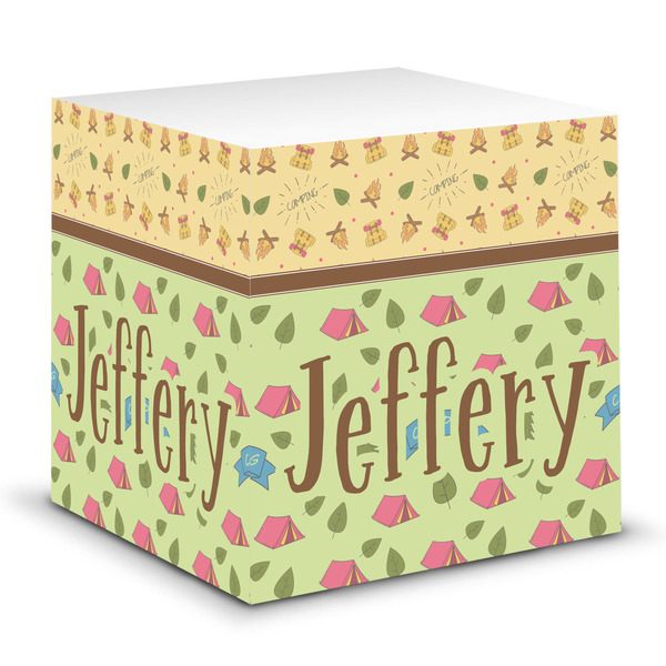 Custom Summer Camping Sticky Note Cube (Personalized)