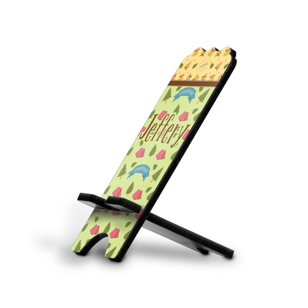 Custom Summer Camping Stylized Cell Phone Stand - Large (Personalized)