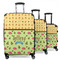 Summer Camping 3 Piece Luggage Set - 20" Carry On, 24" Medium Checked, 28" Large Checked (Personalized)
